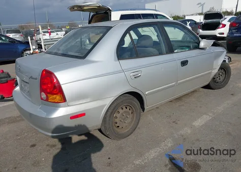 2004 Hyundai Accent Gl from USA, damaged, VIN KMHCG45CX4U499189